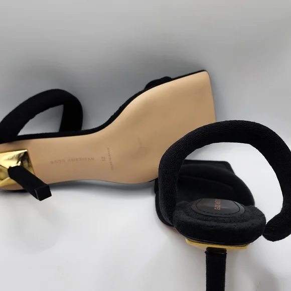 GOOD AMERICAN BLK/TERRY HEELS - Picture 8 of 9